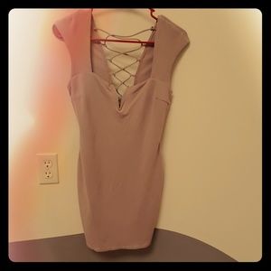 Pink/tan color dress